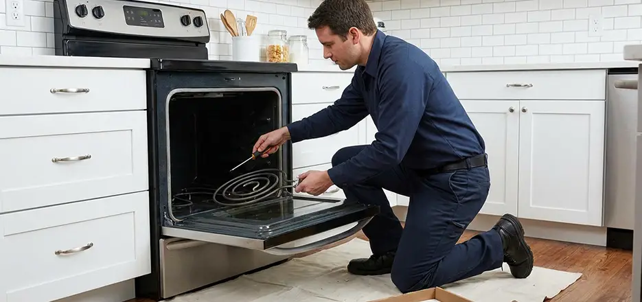 Oven Lower Heating Element Replacement in Belchertown